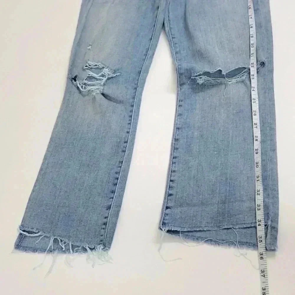 Mother Denim Insider Crop Step Fray in Chatterbox